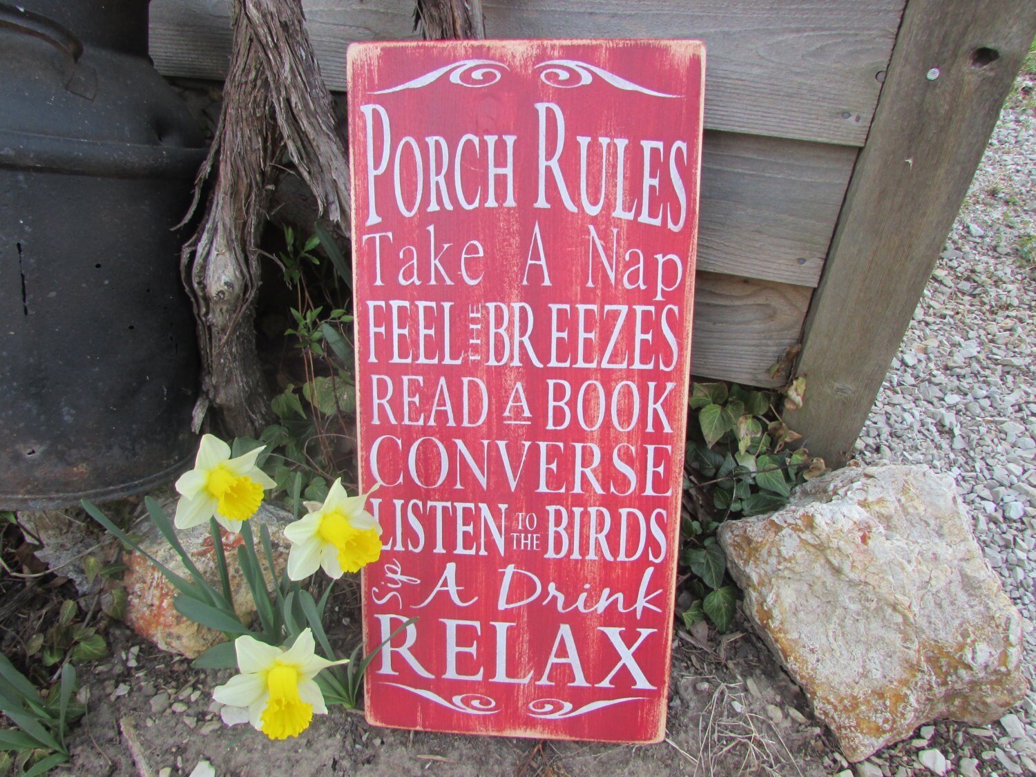 Porch Rules Wood Sign Patio Rules Sign Outside Decor Etsy
