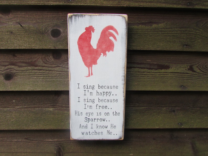 Rooster Sign Kitchen Sign Kitchen Decor Country Home Decor Etsy