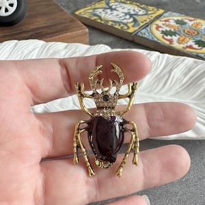 Tirador de armario con forma de escarabajo insecto – Herrajes de aleación (26 x 45 mm) - XBYZ031