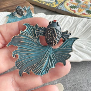 Goudvis kastknop pull – Chinese elementen gelegeerde hardware (56 x 50 mm)-XBYZ008