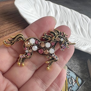 Poignée de meuble Cheval Licorne – Quincaillerie en alliage (55 x 34 mm) - XBYZ156