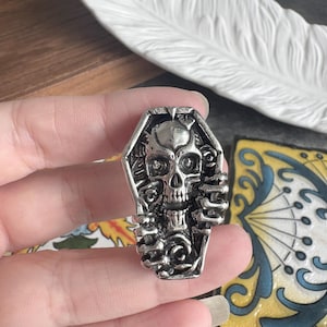 Skull Cabinet Knob Pull – Drawer Hardware (24x37mm)-XBYZ122