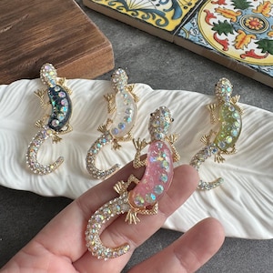 4 kleuren Lizard kastknop pull – ladebeslag (70 x 23 mm)-XBYZ087