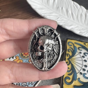 Puxador de gaveta em formato de caveira (36 x 26 mm) - XBYZ120