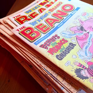 Lote de 47 cómics vintage Beano de los años 90 (47 números)
