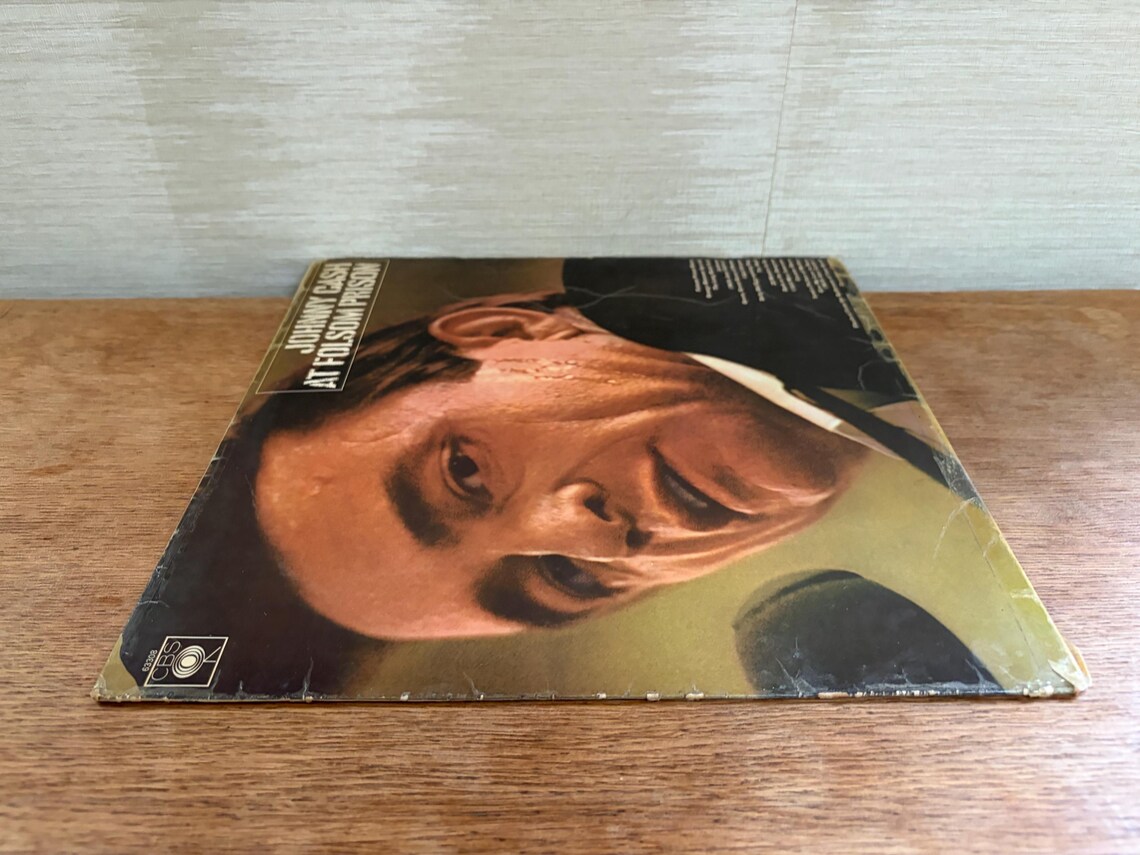Johnny Cash At Folsom Prison LP Album Vinyl Vintage 1968 Country Record S 63308, foto 4 di 5