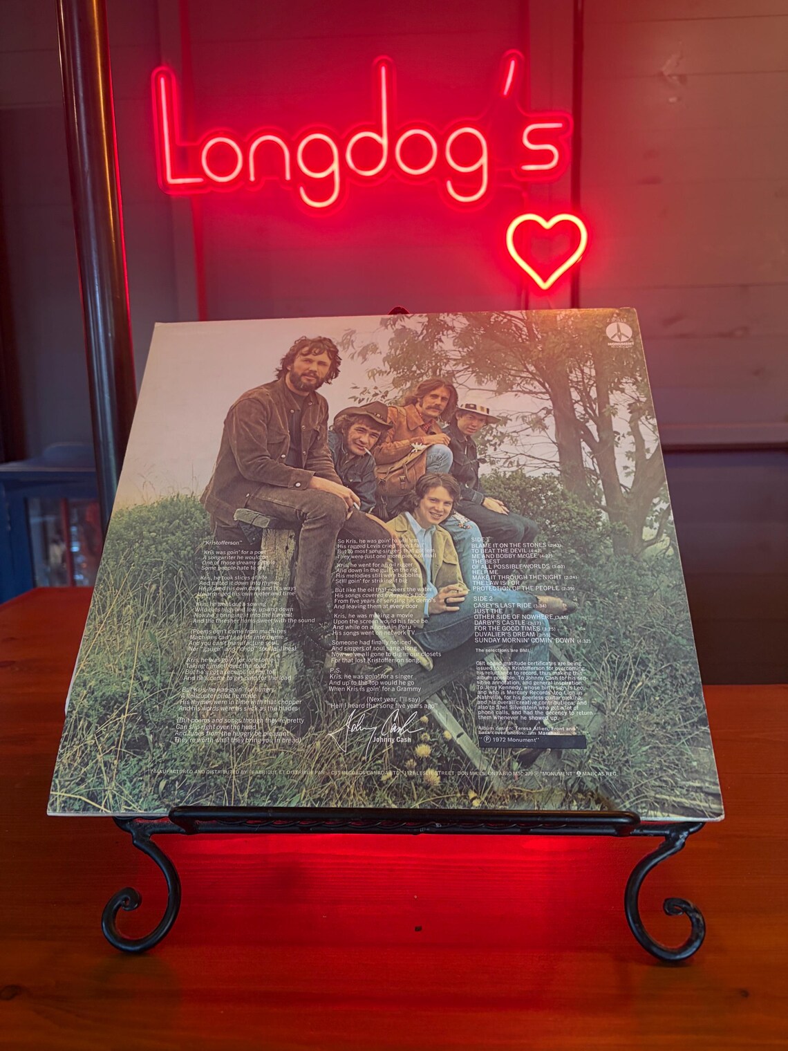 Me And Bobby McGee Kris Kristofferson LP Album Vinyl 1971 Vintage Record Z 30817, foto 2 di 5