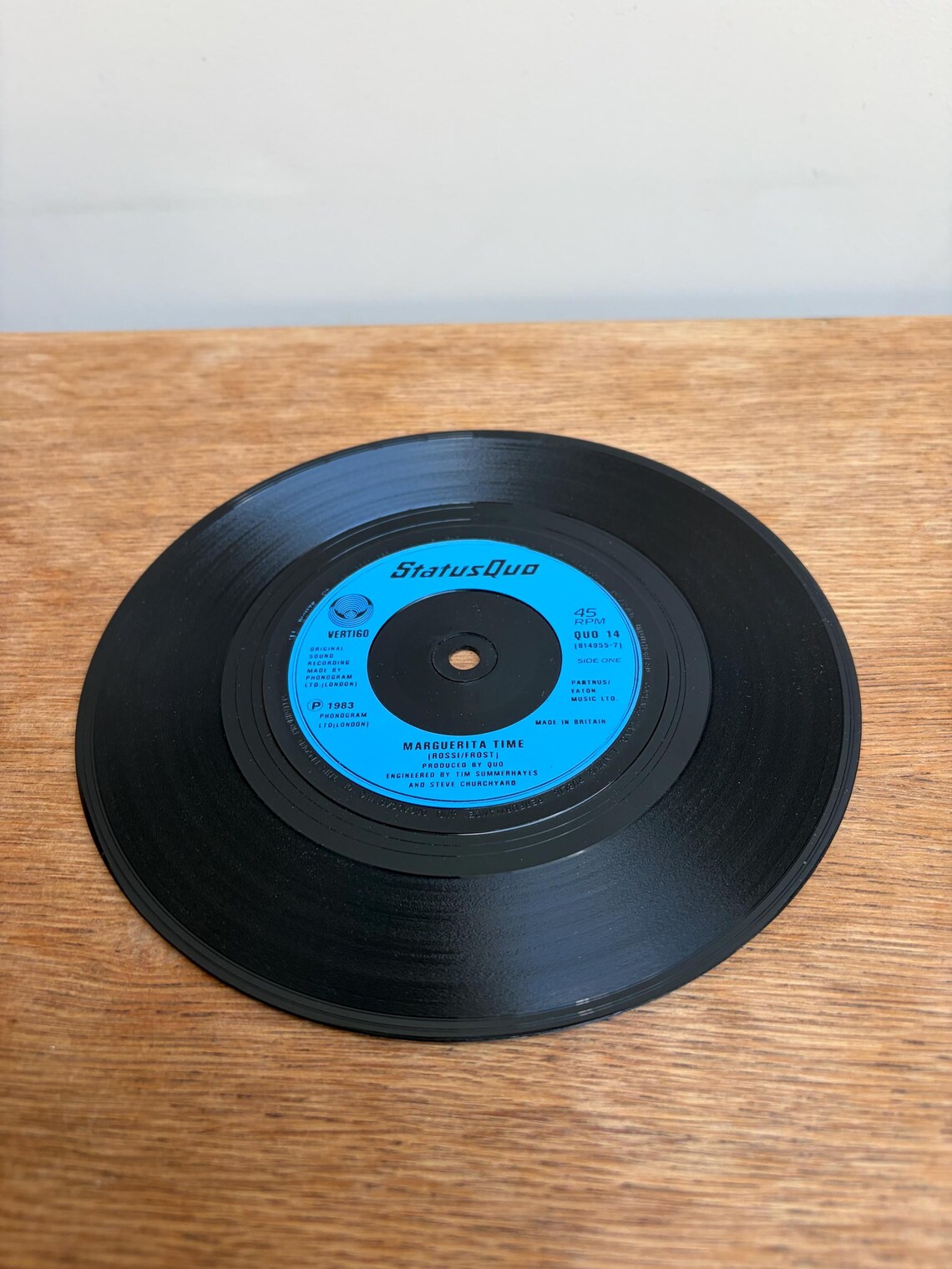 Status Quo Marguerita Time 7” Vinyl Single Vintage Record, foto 3 de 5