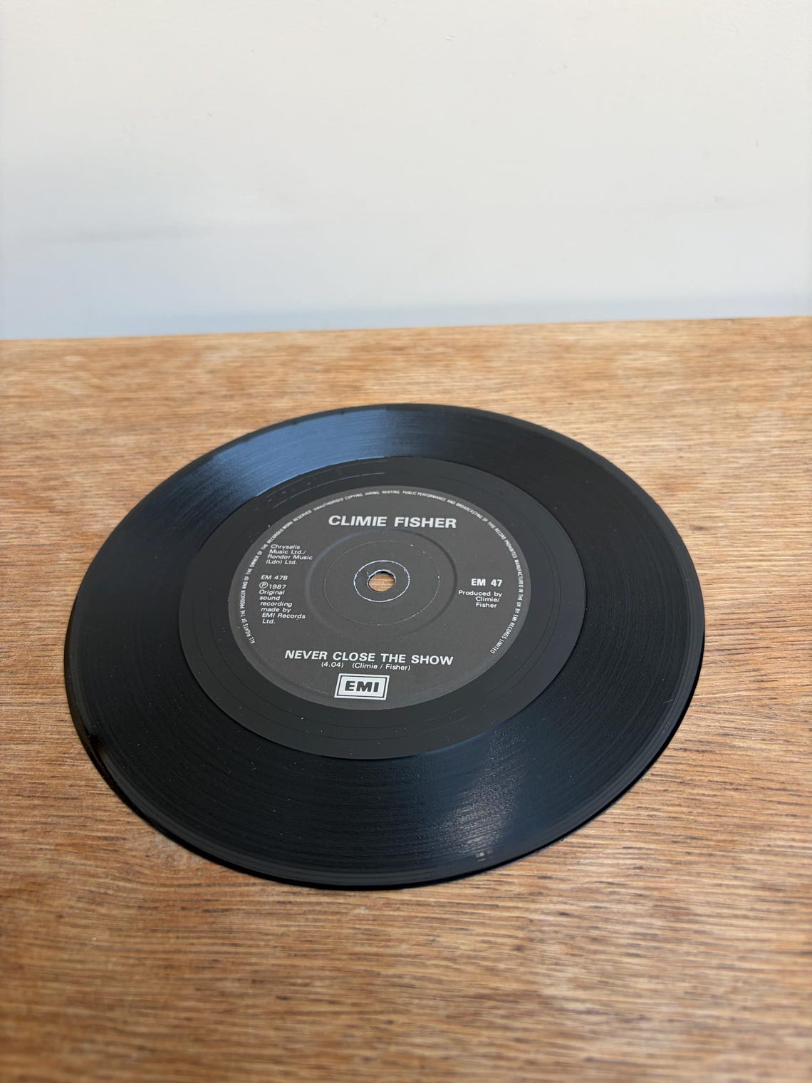 Climie Fisher Love Changes Everything/Never Close The Show 7” Vinyl Single Vintage Record, foto 4 de 5