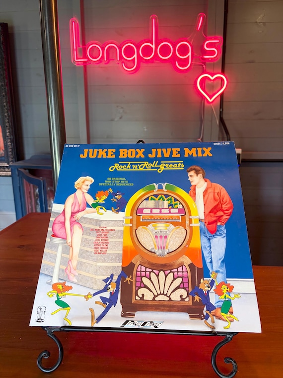 Jukebox Jive Mix Rock N Roll Greats LP Album Double Vinyl Vintage 1989 Pop Record SMR 993