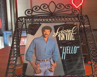 Hello Lionel Richie 7” Vinyl Single Vintage Record