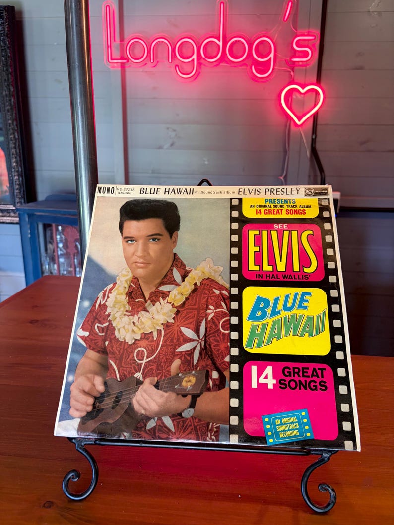 Elvis Presley Blue Hawaii LP Album Vinyl Vintage Movie Soundtrack ...