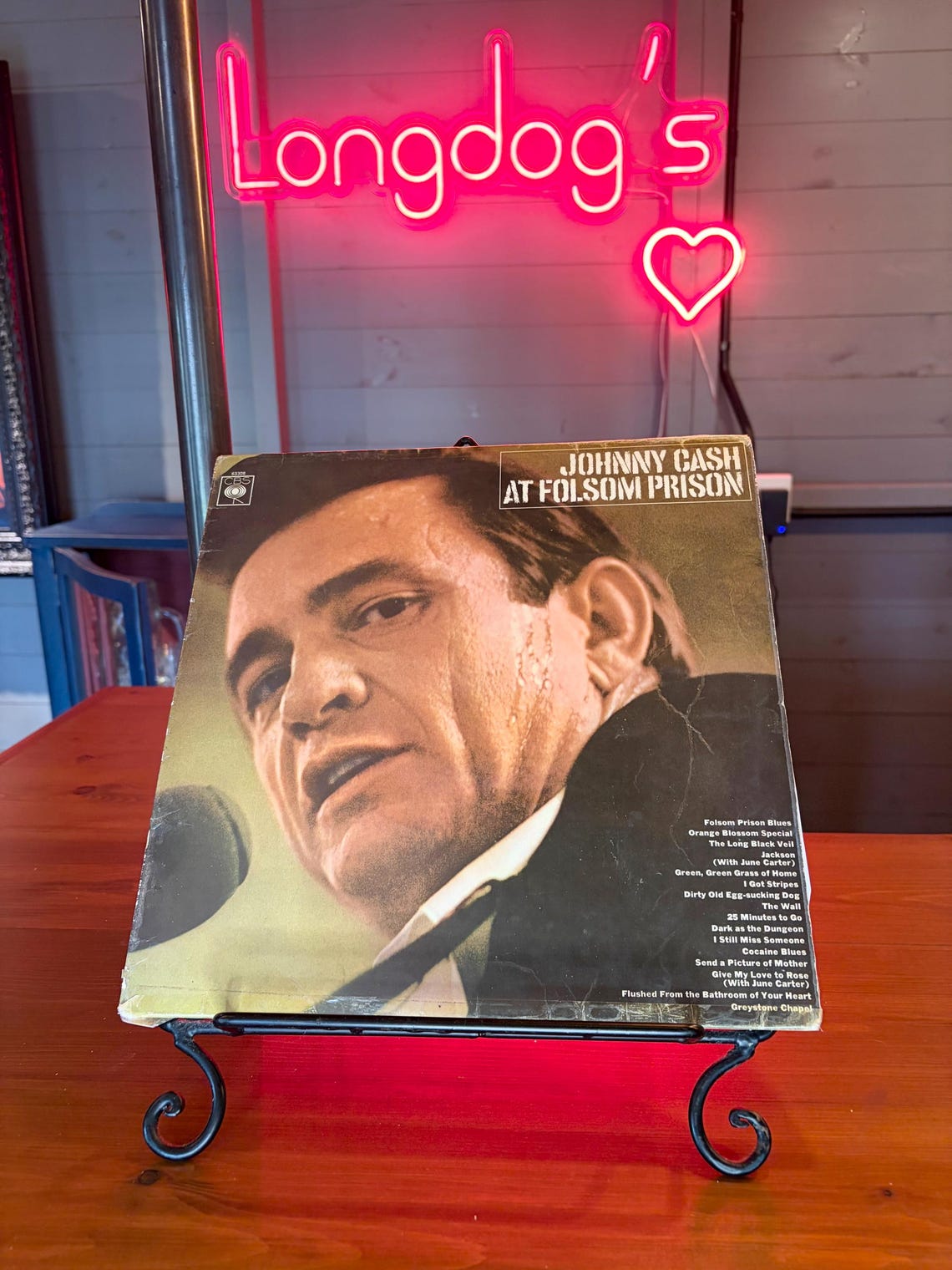 Johnny Cash At Folsom Prison LP Album Vinyl Vintage 1968 Country Record S 63308, foto 1 di 5