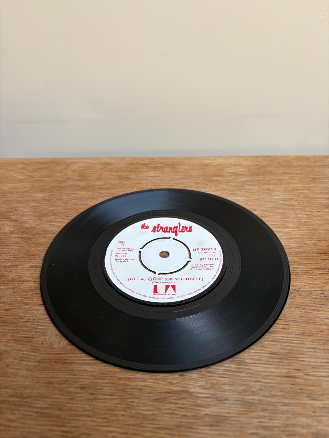 The Stranglers Get A Grip On Yourself/London Lady 7” Vinyl Single Vintage Record, foto 3 de 4