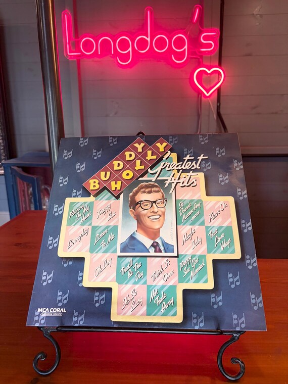 Buddy Holly Greatest Hits LP Album NM/Ex Vinyl Vintage Record CDLM 8007 Mono