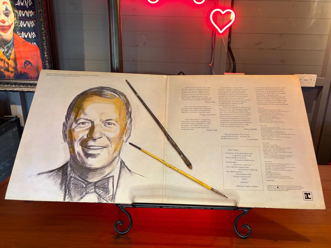 Portrait Of Sinatra 40 Songs From The Life Of A Man LP Double Album Vinyl Vintage Record 1977, foto 2 di 5