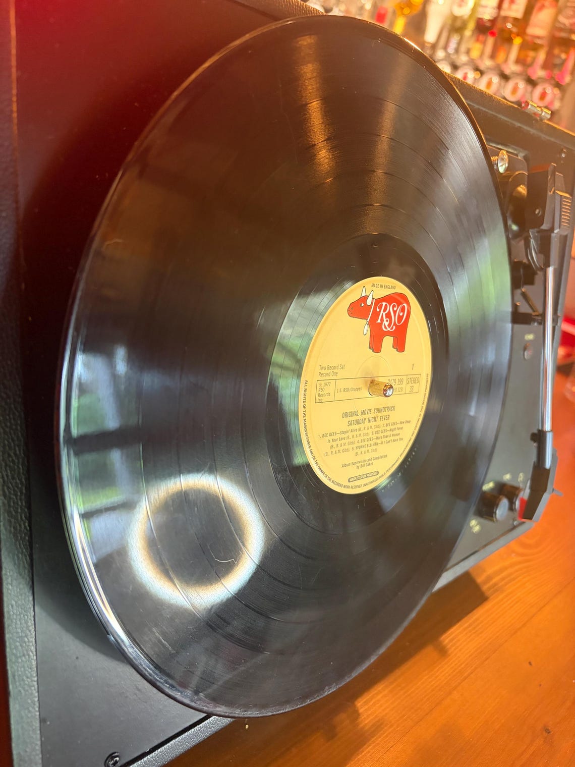 Saturday Night Fever LP Album Vinyl 1977 Vintage Double Record Movie Soundtrack 2658 123, foto 4 di 5