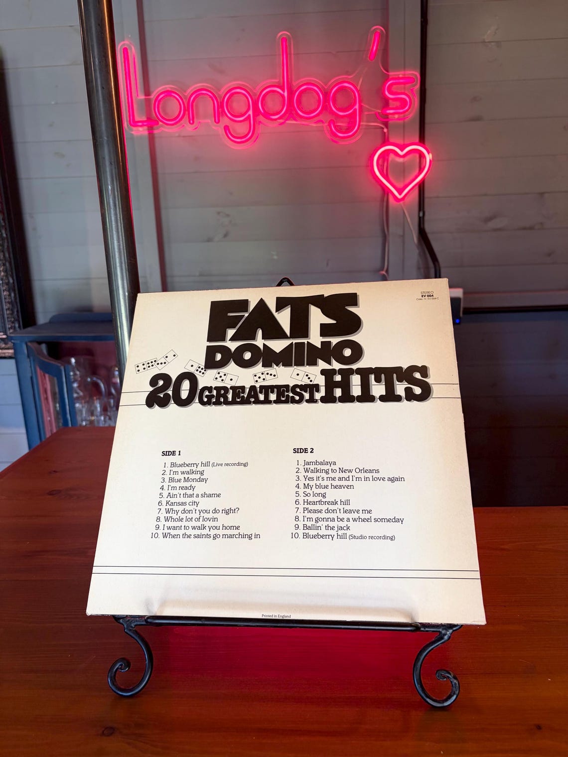 Fats Domino 20 Greatest Hits LP Album Vinyl Vintage Record In Excellent Condition EV 004 Stereo, foto 2 di 5