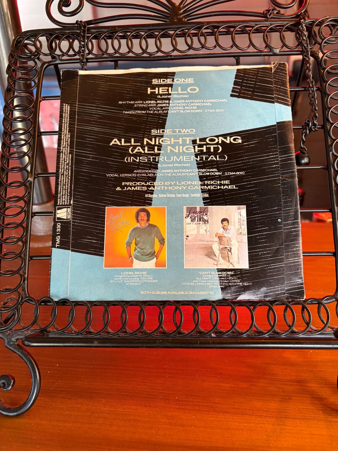 Hello Lionel Richie 7” Vinyl Single Vintage Record, foto 2 de 5