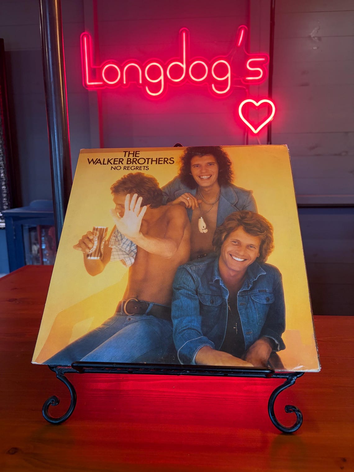 No Regrets The Walker Brothers LP Album 1975 Vinyl Vintage Pop Record GTLP 007, foto 1 di 5
