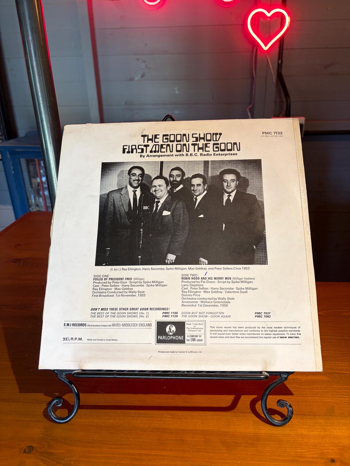 The Goon Show First Men On The Goon LP Album Vinyl Vintage Record PMC7132 Parlophone EMI, foto 2 di 5