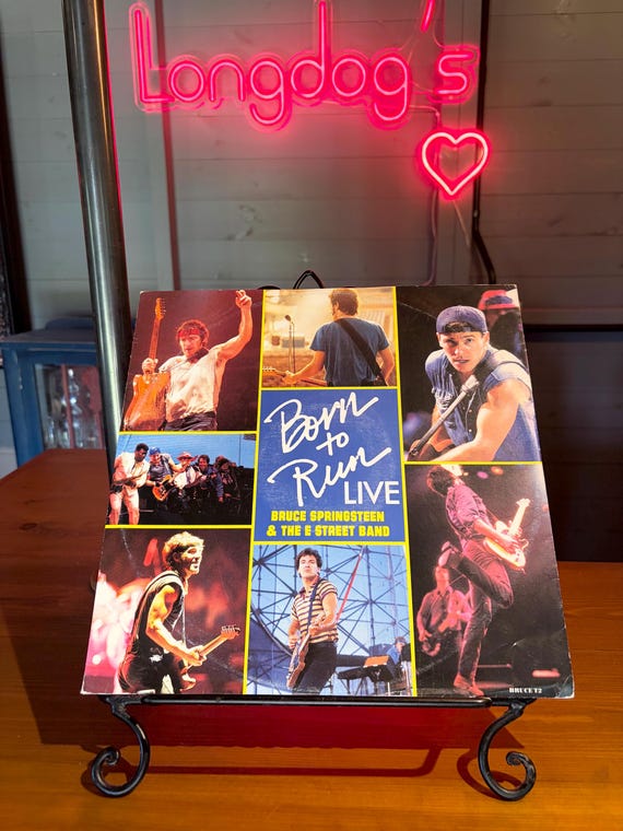 Born To Run Live 12” Vinyl Single 1987 Vintage Record In Near Mint Condition! BRUCE T2