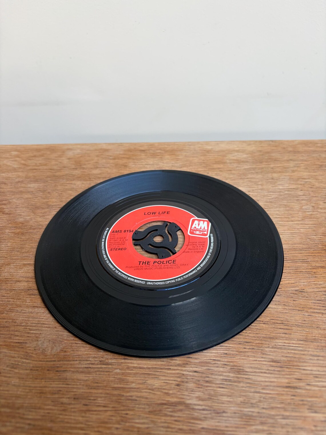 The Police Spirits In The Material World 7” Vinyl Single Vintage Record, foto 4 de 5