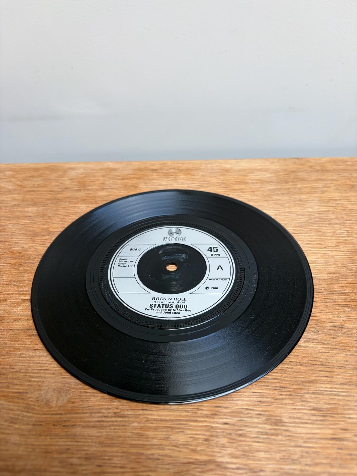 Status Quo Rock N Roll 7” Vinyl Single Vintage Record, foto 4 de 5