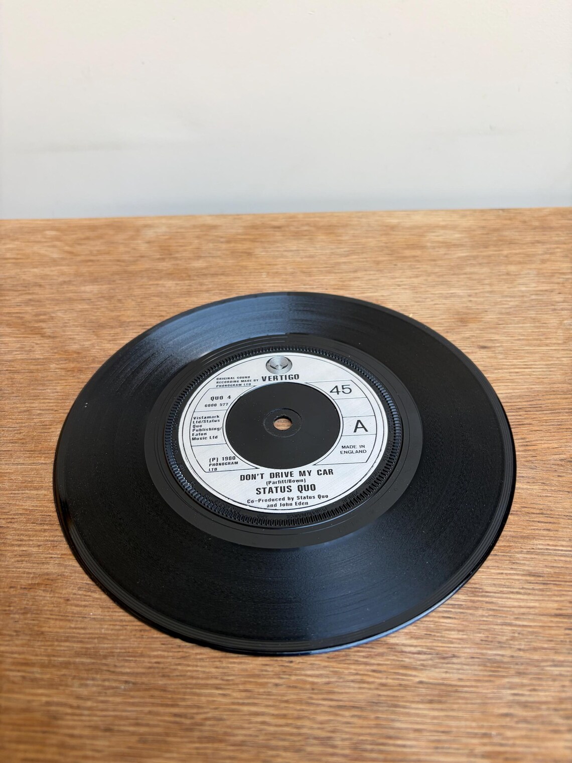 Status Quo Lies 7” Vinyl Single Vintage Record, foto 4 de 5