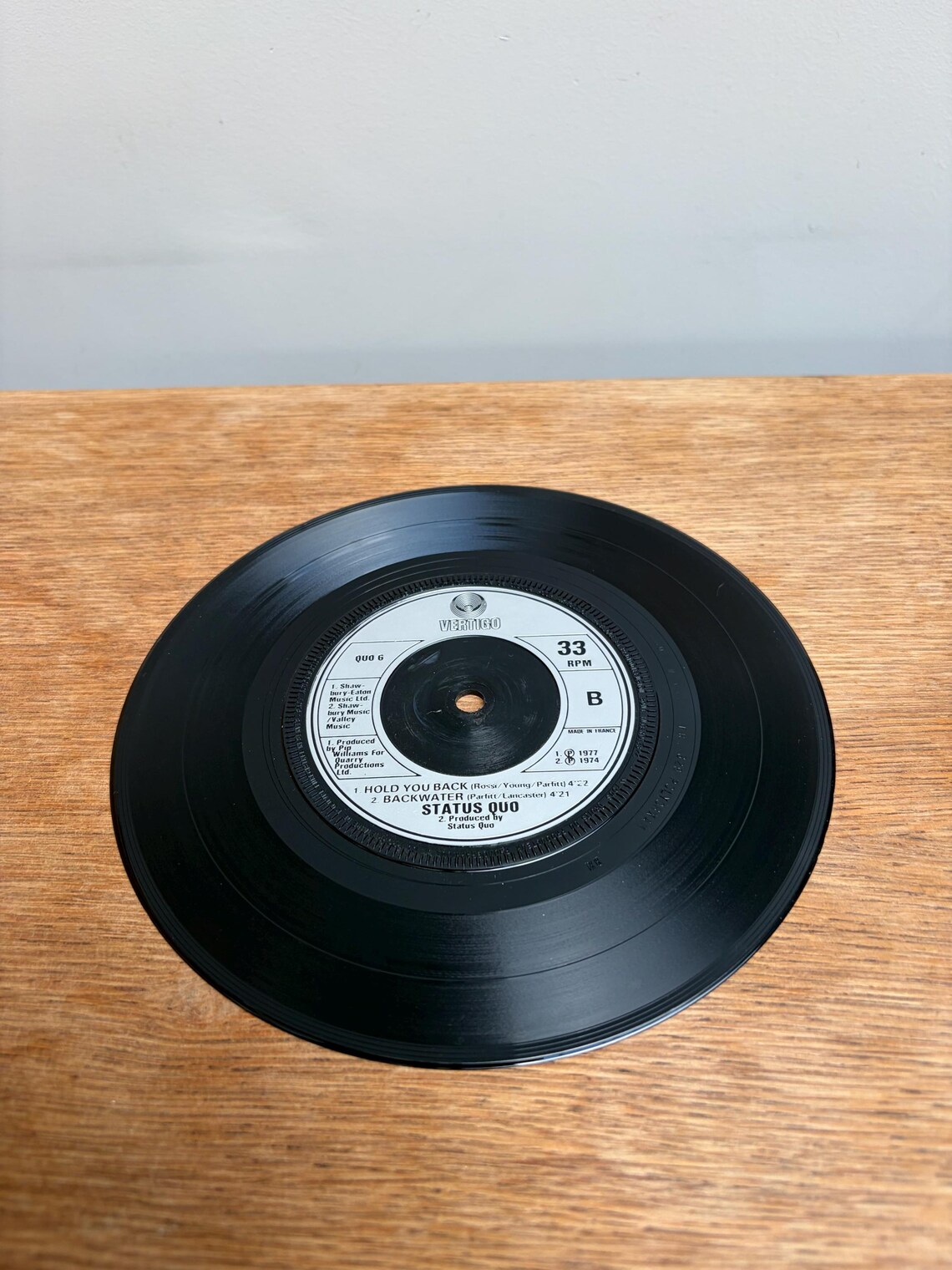 Status Quo Rock N Roll 7” Vinyl Single Vintage Record, foto 3 de 5
