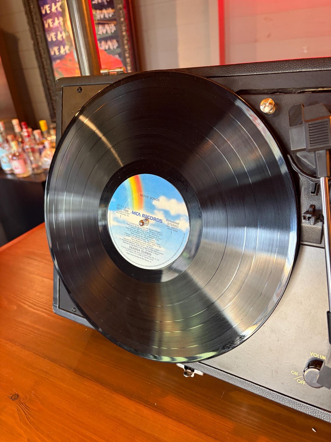 Deanna Durbin Movie Songs LP Album Vinyl 1971 Vintage Soundtrack Record MCL 1668, foto 4 di 5