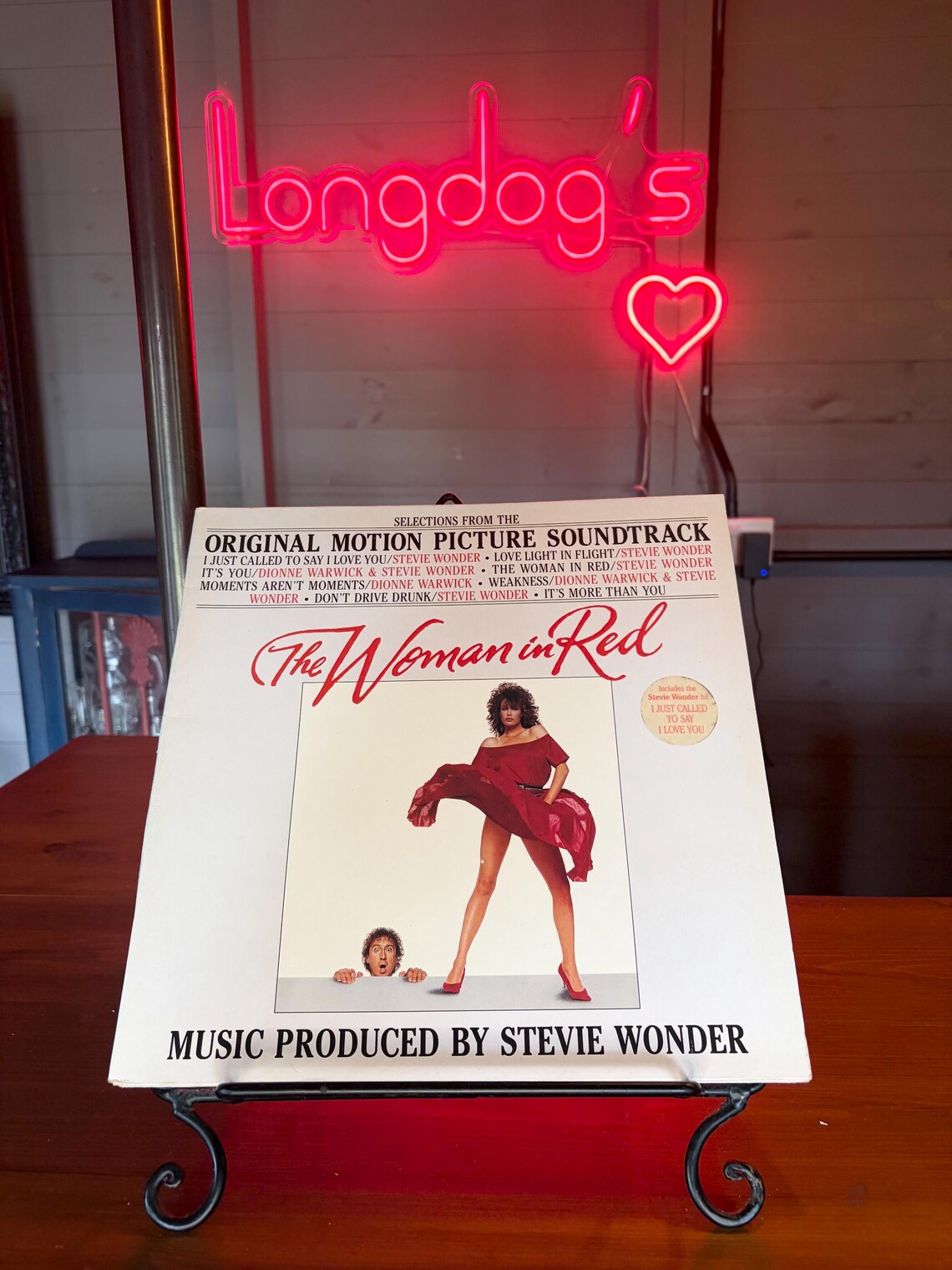 The Woman In Red LP Album Vinyl 1984 Vintage Record ZL72285 Stevie Wonder Gene Wilder Original Movie Soundtrack, foto 1 di 5