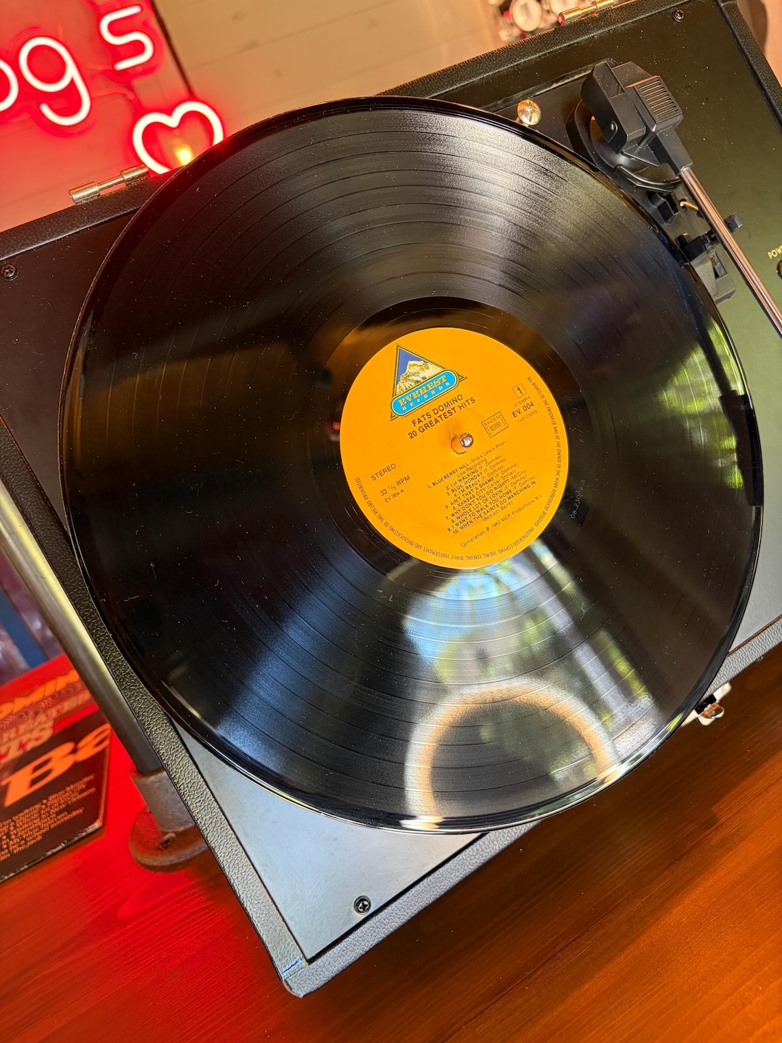 Fats Domino 20 Greatest Hits LP Album Vinyl Vintage Record In Excellent Condition EV 004 Stereo, foto 3 di 5