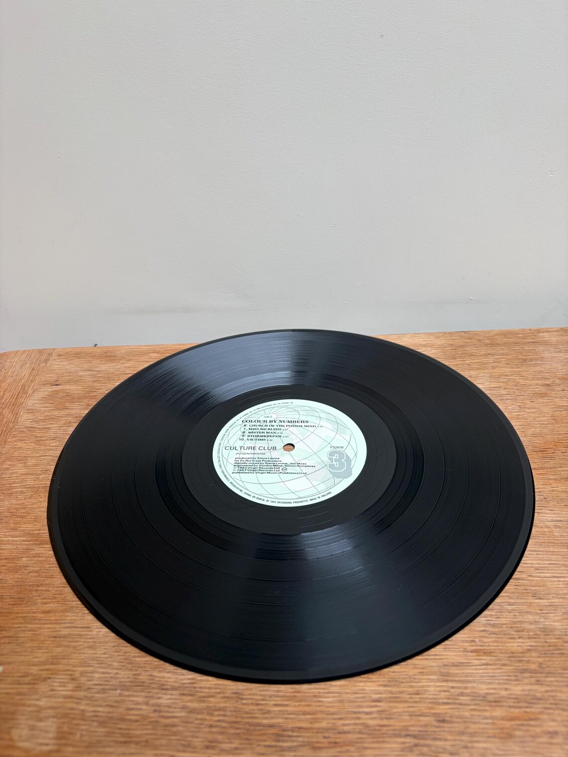 Culture Club Colour By Numbers LP Album Vinyl In Excellent Condition! Vintage Record 1983, foto 4 di 5