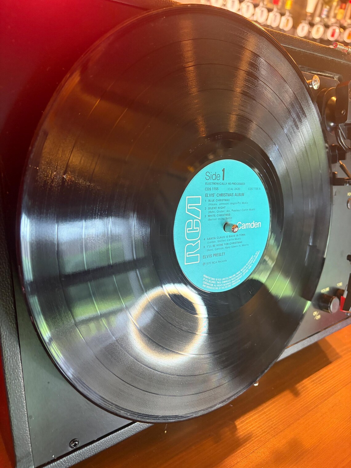 Elvis Christmas Album LP Vinyl 1970 Vintage Record CDS 1155 RCA, foto 3 di 5