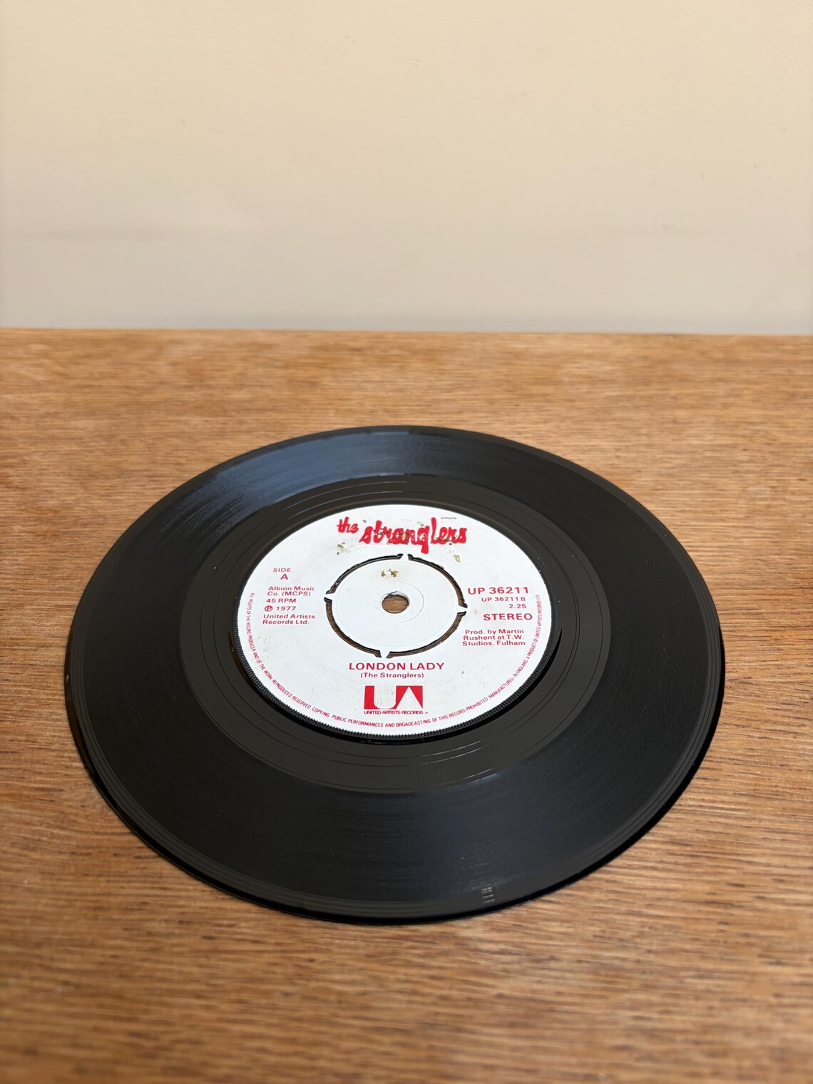 The Stranglers Get A Grip On Yourself/London Lady 7” Vinyl Single Vintage Record, foto 4 de 4