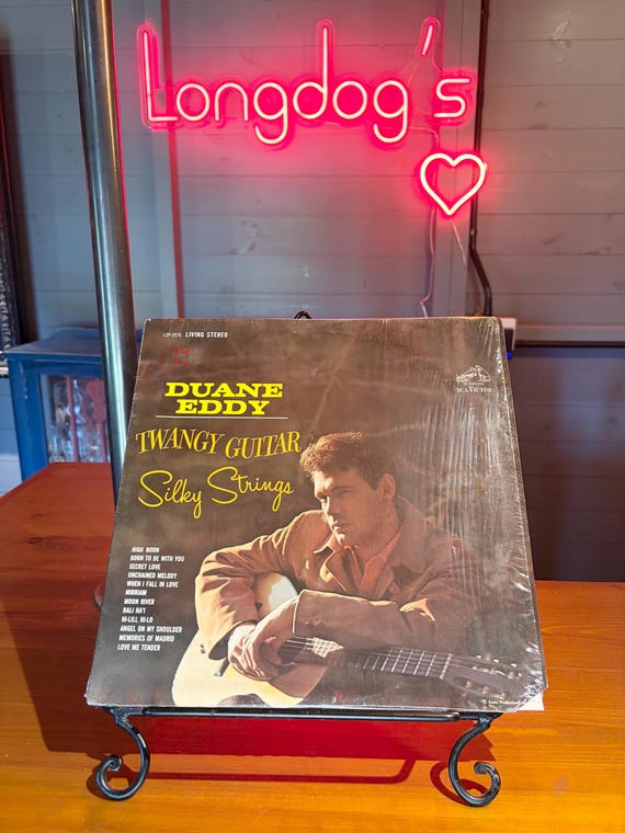 Duane Eddy Twangy Guitar Silky Strings LP Album Vinyl In Near Mint Condition! 1962 Vintage Record LSP-2576