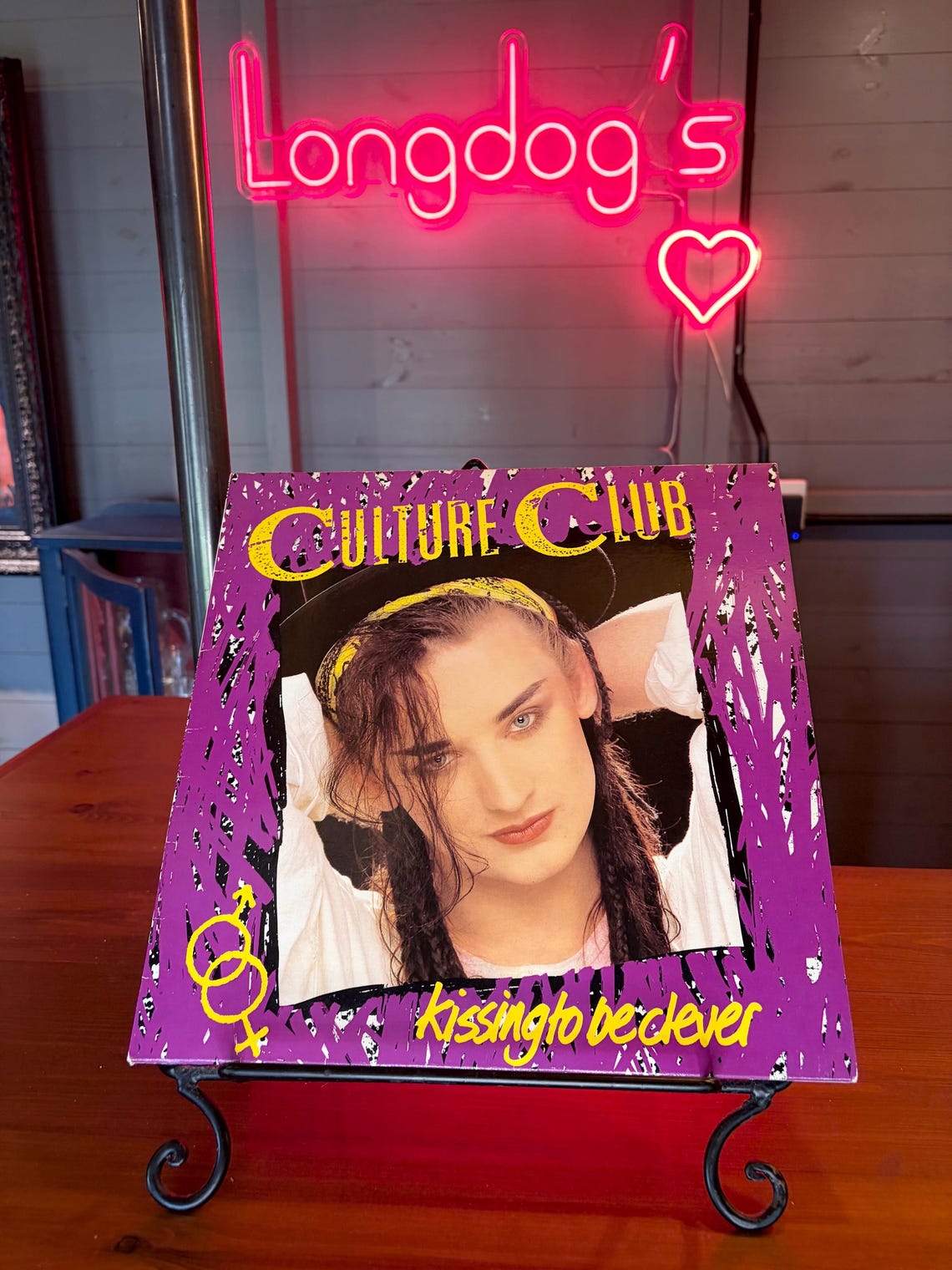 The Culture Club Kissing To Be Clever LP Album Ex/Ex Condition Vinyl Vintage Pop Record V2232 1982, foto 1 di 5