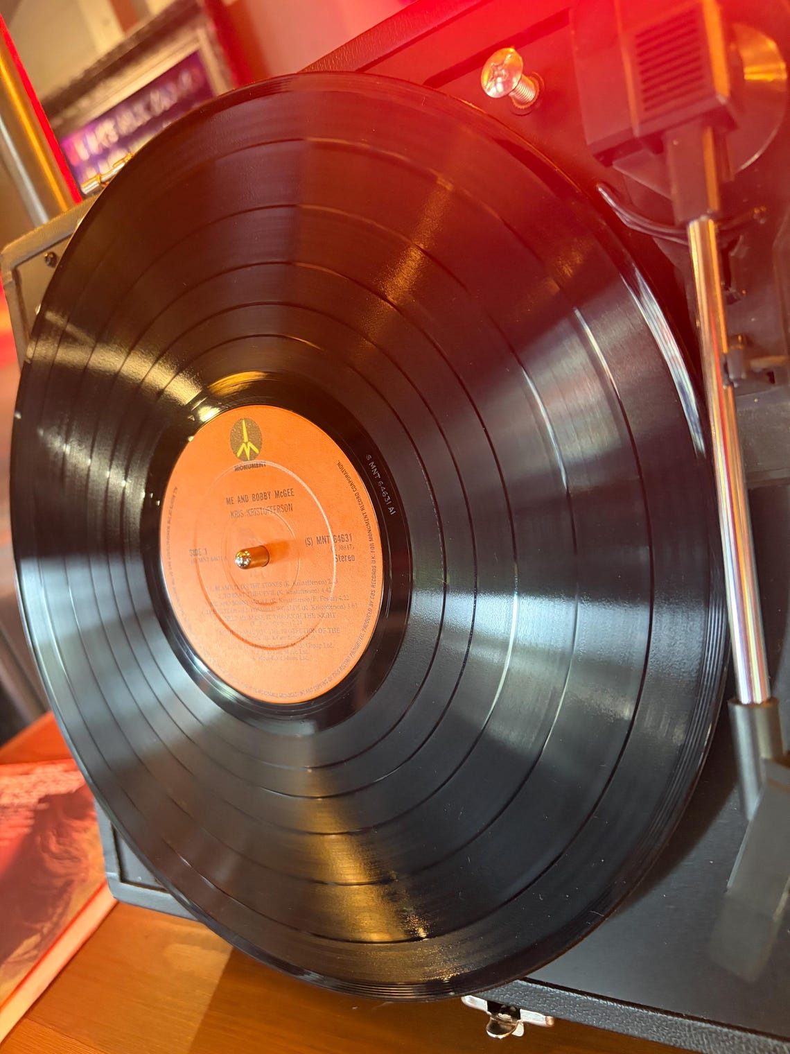 Me And Bobby McGee Kris Kristofferson LP Album Vinyl 1971 Vintage Record Z 30817, foto 4 di 5