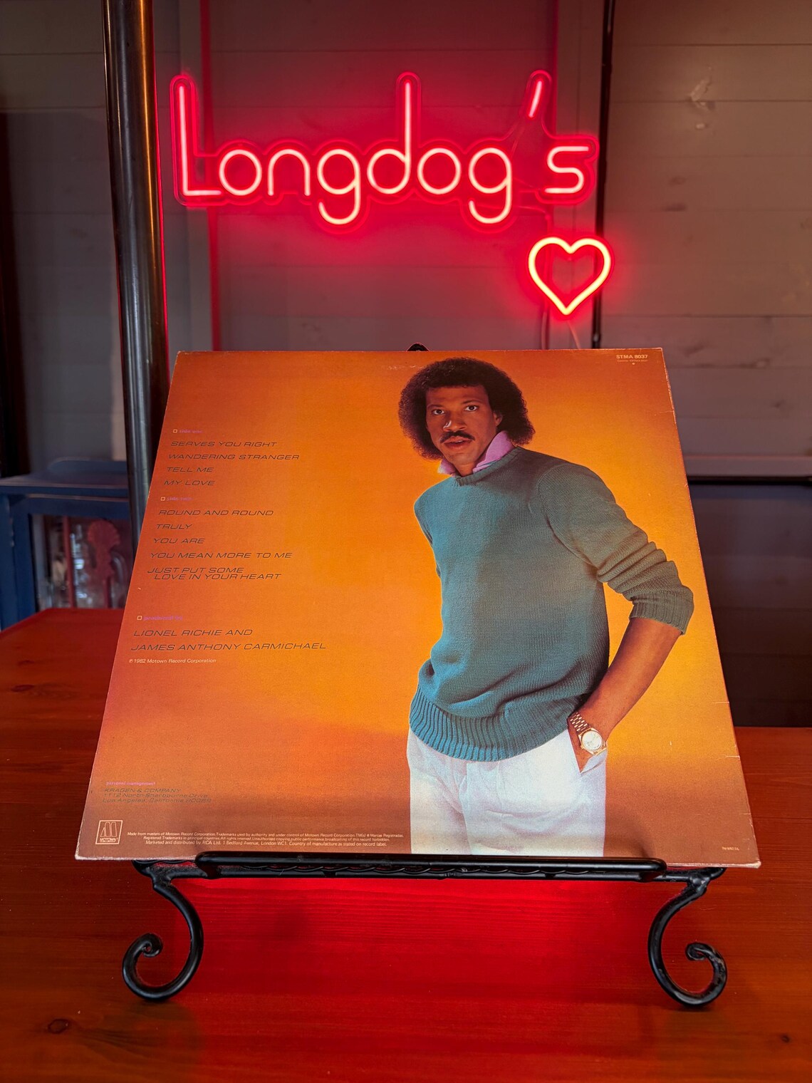 Lionel Richie LP Album Vinyl 1982 Vintage R&B/Soul Record STMA 8037, foto 3 di 5