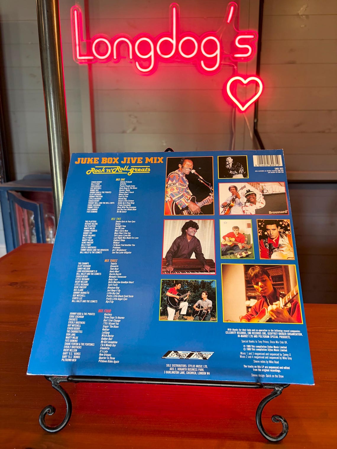 Jukebox Jive Mix Rock N Roll Greats LP Album Double Vinyl Vintage 1989 Pop Record SMR 993, foto 3 di 5