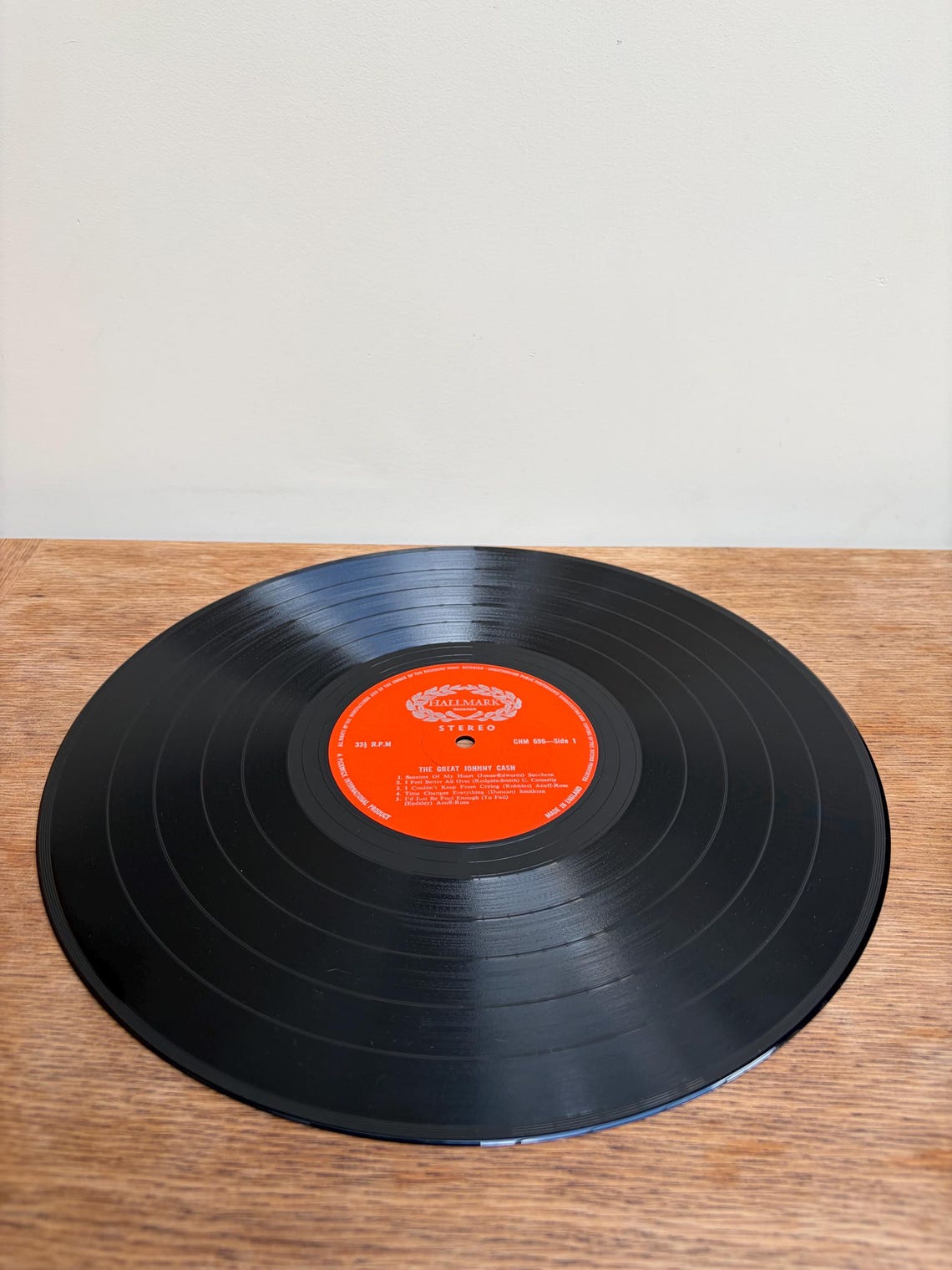 The Great Johnny Cash LP Album Vinyl Vintage Country Record CHM 696, foto 4 di 5