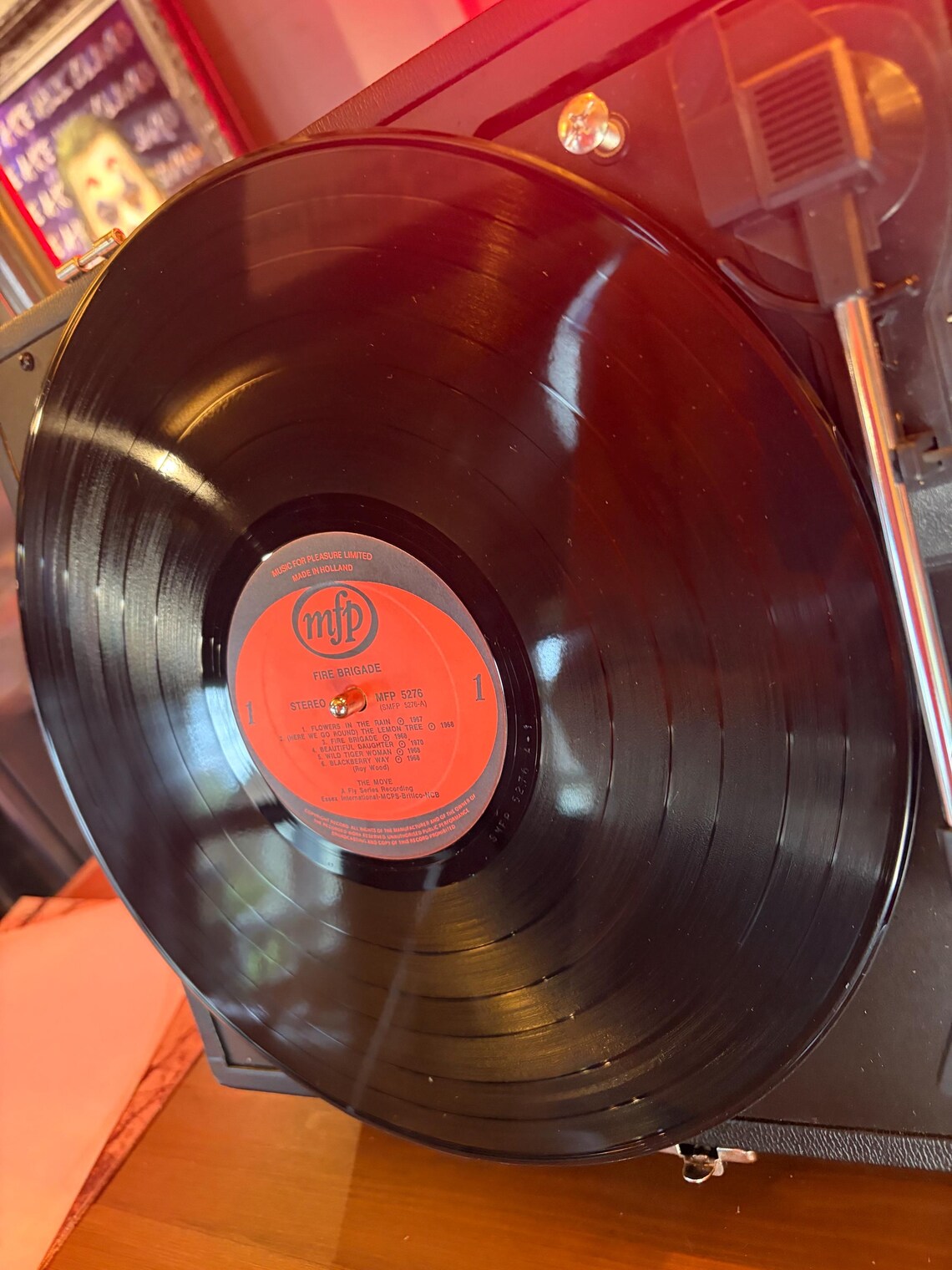 Fire Brigade The Move LP Album Vinyl 1972 Vintage Pop Near Mint Record MFP 5276, foto 4 di 5