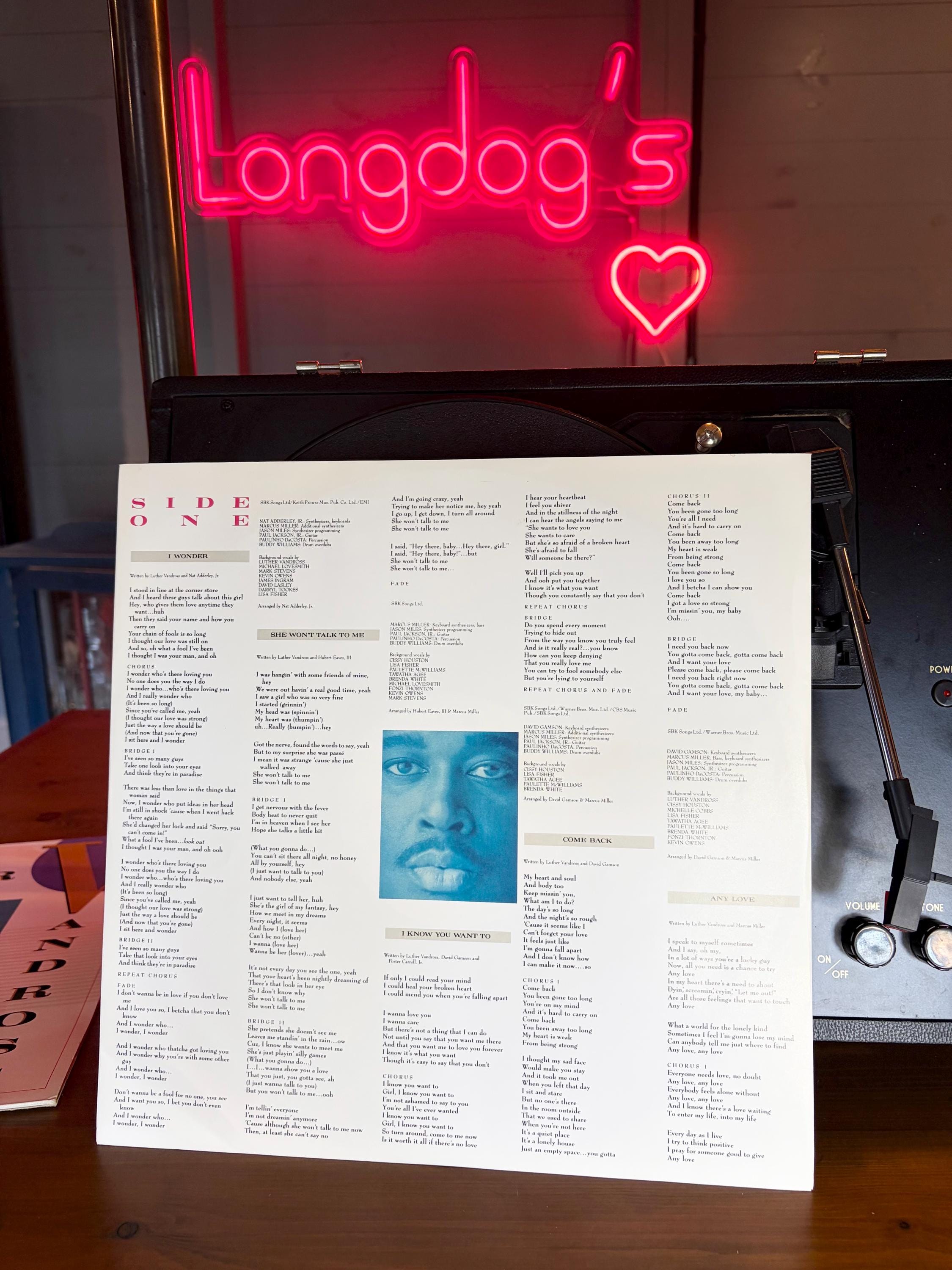 Luther Vandross Any Love LP Album Vinyl 1988 Vintage Near Mint