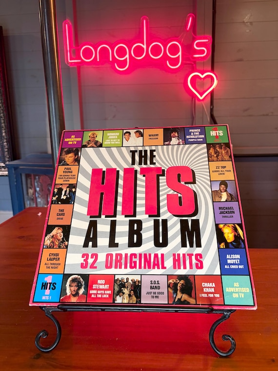 The Hits Double LP Album Vinyl Vintage Pop Record 1984