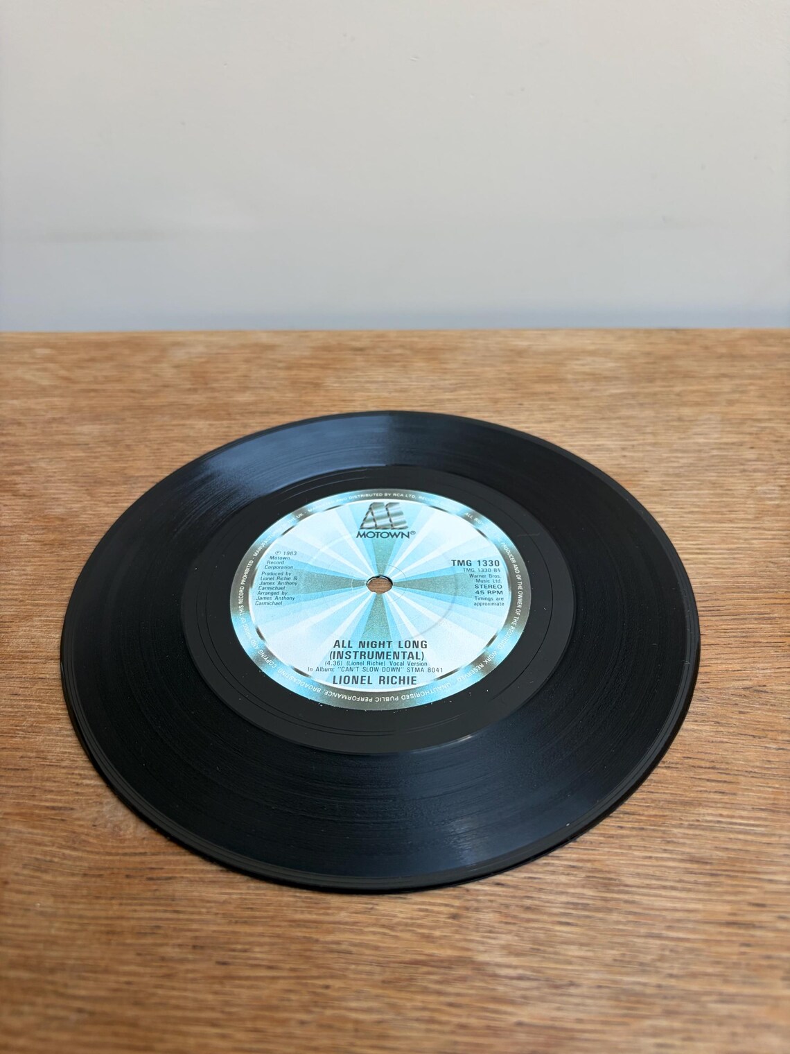 Hello Lionel Richie 7” Vinyl Single Vintage Record, foto 4 de 5