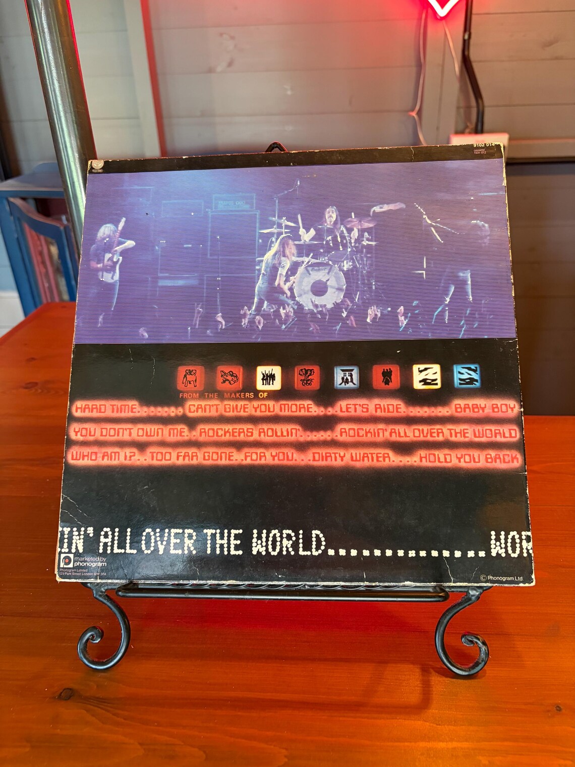 Status Quo Rockin All Over The World LP Album Vinyl Vintage 1977 Rock Record NE 1040, foto 2 di 5