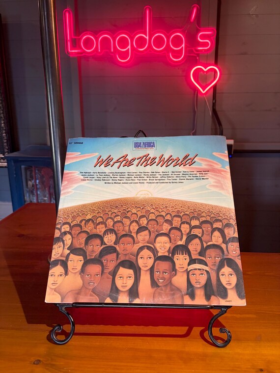We Are The World 12” Vinyl Single 1984 Vintage Record In Excellent Condition! USAIDT1