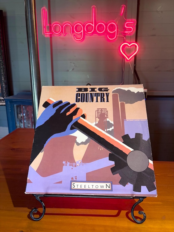 Big Country Steeltown LP Album Vinyl 1984 Vintage Record MERH49