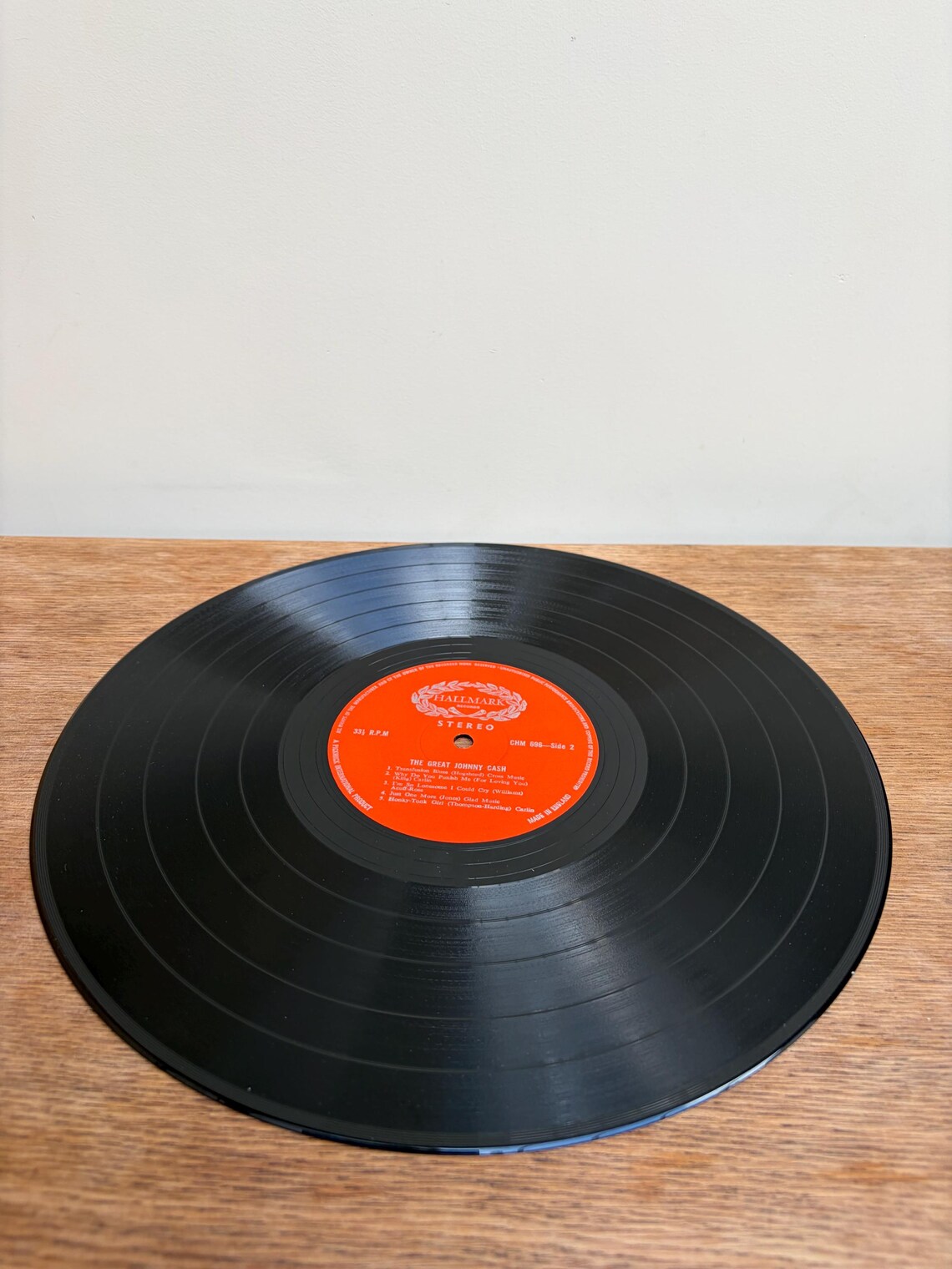 The Great Johnny Cash LP Album Vinyl Vintage Country Record CHM 696, foto 3 di 5